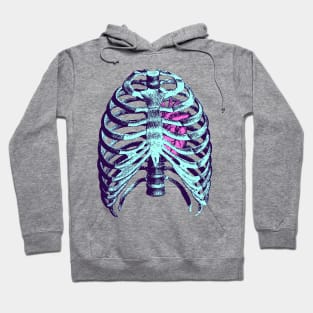 Skeleton with heart Hoodie